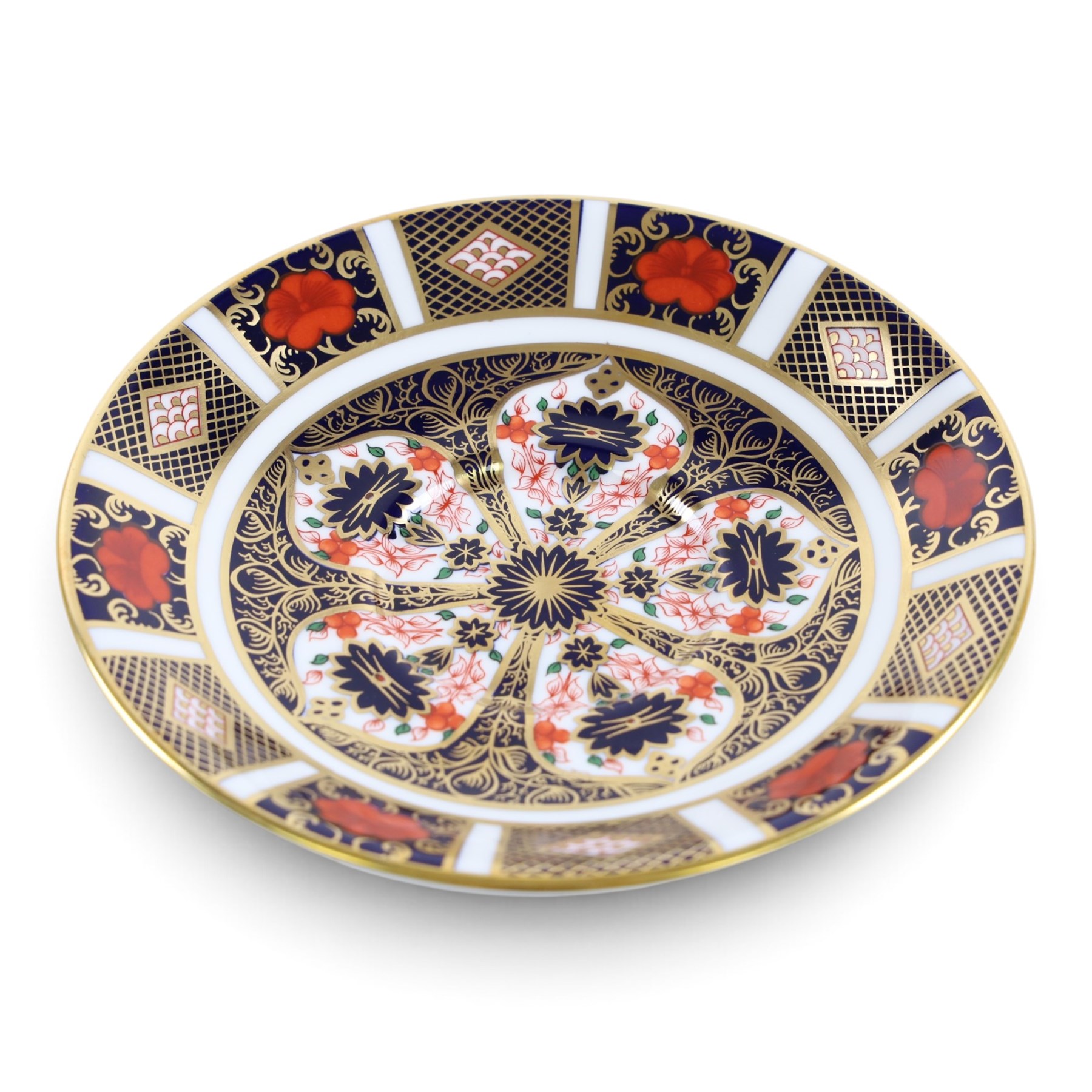 Set of six Royal Crown Derby Old Imari 1128 pattern set of six teacups, saucers and tea plates