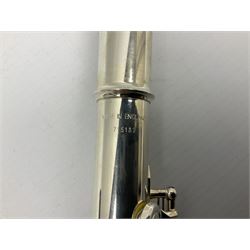 Buffet Crampon Paris three-piece flute, marked Cooper Scale AKC E, serial no.715182; cased
