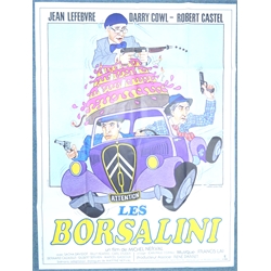  Four original French film posters - 'The Magic of the Kite' or 'Le Cerf-Volant du Bout du Monde', 1958, 'Jaloux Comme un Tigre' poster, 1964, 'Les Borsalini' 1980 & 'L'assassin Connait la Musique' 1963, all approx 158cm x 115cm (4)  