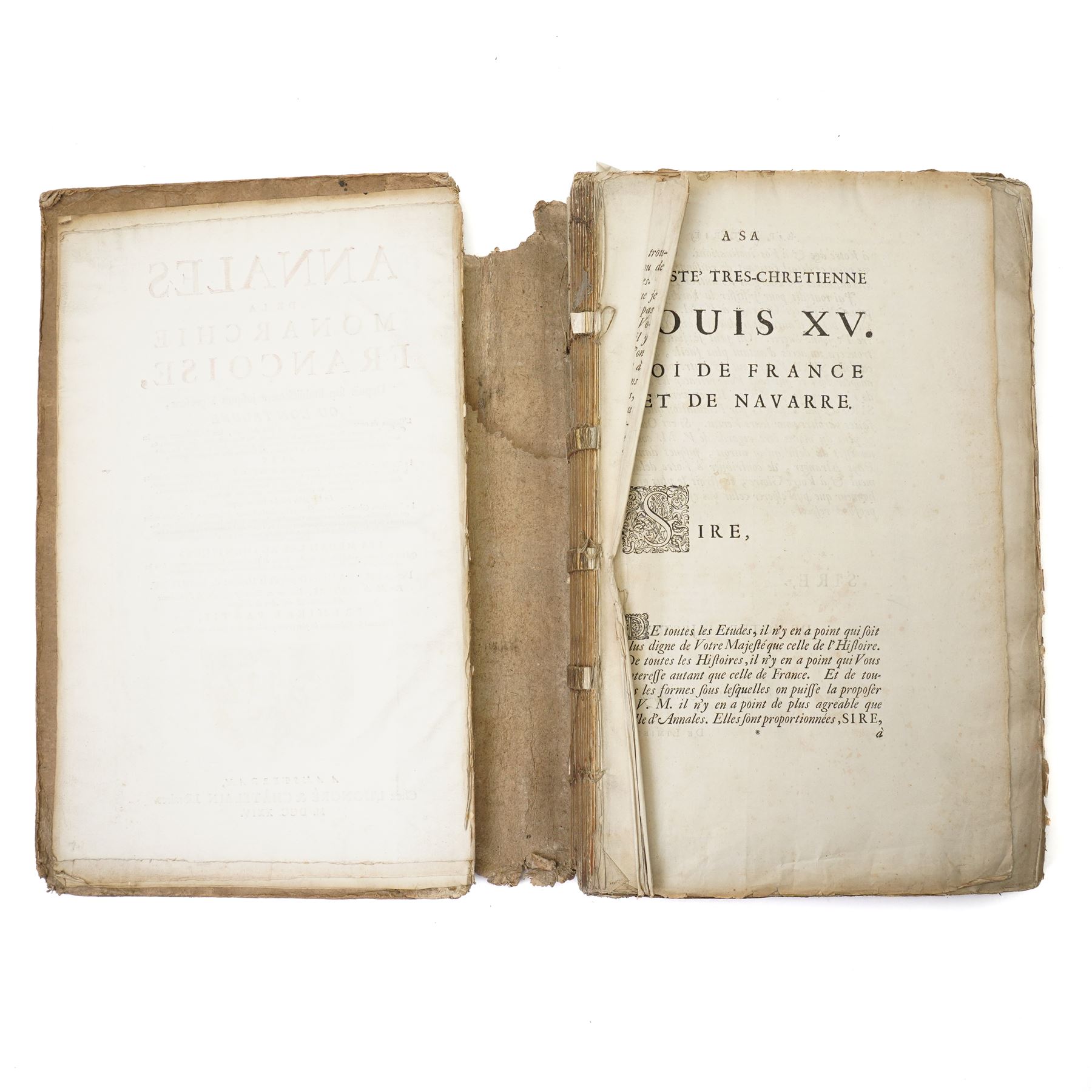Limiers, Henri-Philippe de - 'Annales de la Monarchie Francoise' published Chez L'Honore  
& Chatelain, Amsterdam 1724, three volumes in one, sixty three full page plates, full calf, Gourdault, Jules - L'Italie' published Paris 1877, decorative boards, aeg, and 'Tableaux de la Revolution Francoise' with forty engraved plates out of forty eight (3)