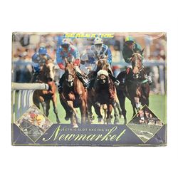 Scalextric - Newmarket racing set including track, two slot horses, two controllers, power unit/cables, accessories and instructions; boxed