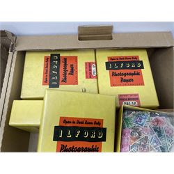 Great British and World stamps, including Austria, Hungary, Switzerland, France, Italy, Sweden, United States of America etc, various first day covers, stamps on envelope pieces etc, housed in albums, folders and loose, in three boxes