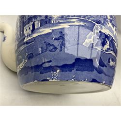 Spode Italian pattern large novelty teapot, H32cm  