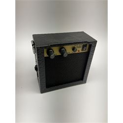 Modern Kala ukulele with acacia back and sides, spruce top and mahogany neck with slotted headstock No. KA-ABP-CTG 1801 L76cm in Tanglewood carrying case; and PG-05 Portable 5W Guitar Amplifier (Battery), boxed (2)