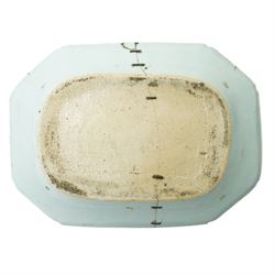 Two 18th century Chinese blue and white platters, painted with traditional landscapes, D31cm 