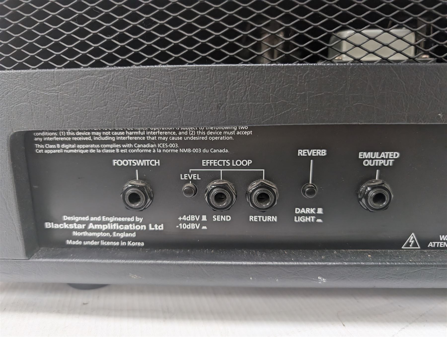 Blackstar HT Club 50 guitar amplifier head, serial no. 201109HC8083, with instruction manual, H27cm, W66cm