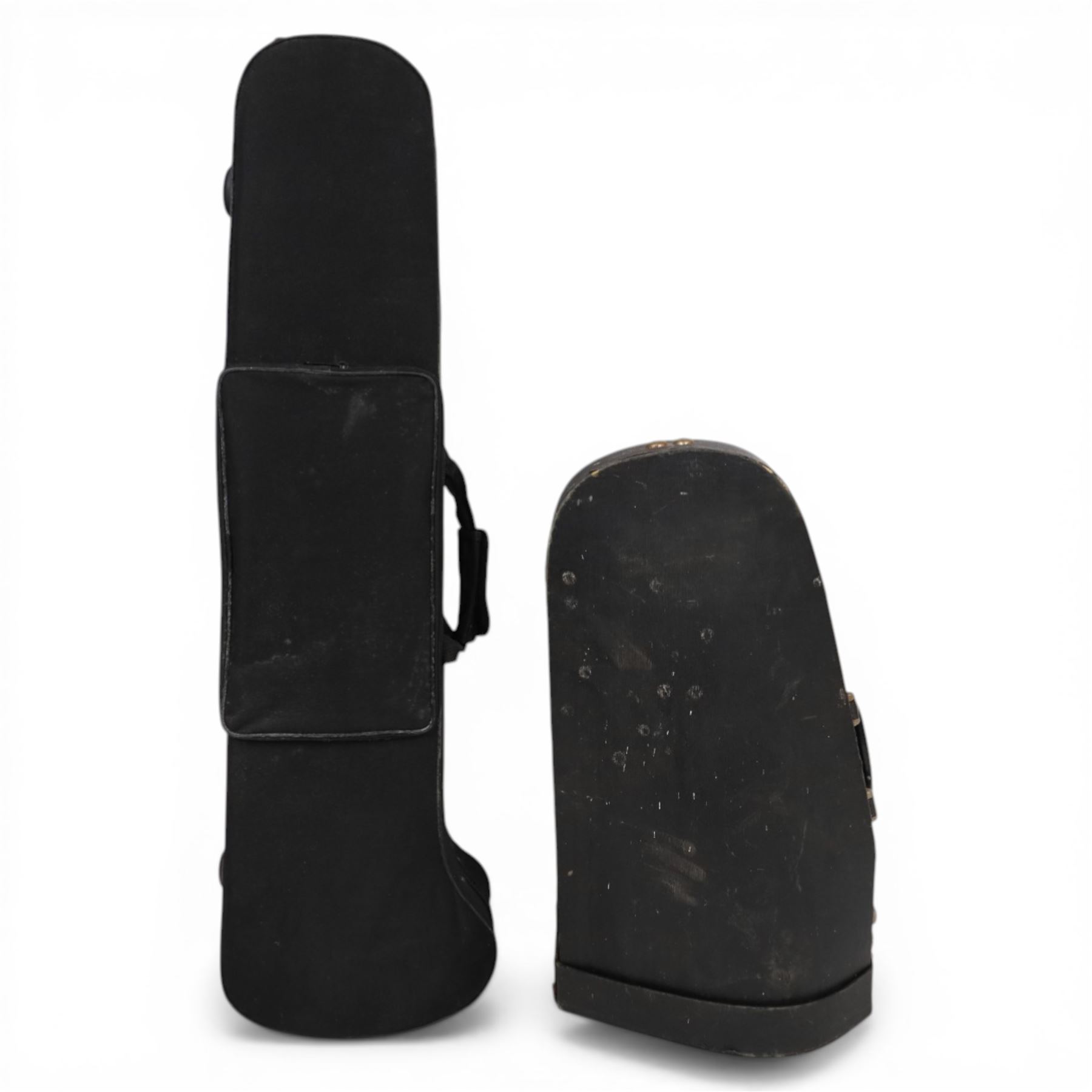 Ammoon brass trombone and a Besson Prototype tenor horn, both cased