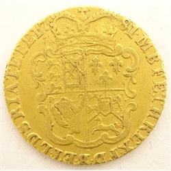  George III gold half guinea 1781  