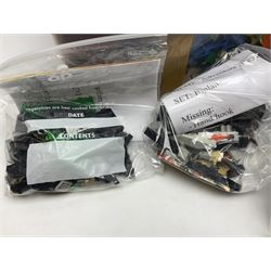 Lego - ten kits comprising Harry Potter Magic Mirror 4702; Extreme Team Rocket Car/Plane 6580; two Adventure Egypt Cars 5918; Adventure Egypt Bi-Plane 5928; Adventure Egypt Tombs and Car 5919 in golden Tutankamun box; Castle Knight with Horse & Cart 6016; Castle Witch & Fireplace 2872; Castle Robin Hood Hideout 6054; and Pirate Ship 6285; together with over 3.5kg of loose animals, characters and bricks etc; all unboxed