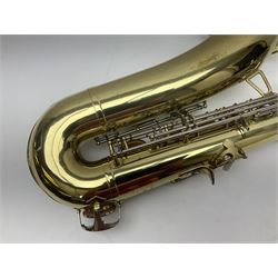 Czechoslovakian Corton tenor saxophone, probably 1970s/80s, serial no.132621; in fitted carrying case with crook and two mouthpieces