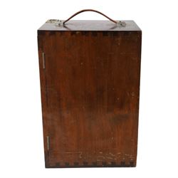 Mid 20th century W.Watson & Sons Ltd Service II microscope, no. 115096, in fitted carry case, originally sold by the Grant Museum of Zoology and Comparative Anatomy on behalf of the Department of Biology, University College London