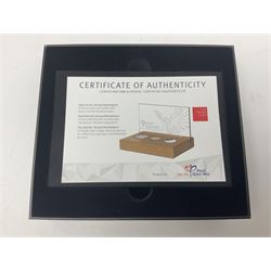 Royal Dutch Mint 'Europe Remembers' silver three coin set, comprised of Royal Canadian Mint 2020 one dollar '75th Anniversary of V-E Day', The Royal Mint 2020 one pound '75th Anniversary of VE Day' and Royal Dutch Mint 2020 five euros '75 Years of Freedom', cased with certificate