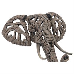 Matt Buckley, Edge sculpture, Elephant, composite bust, H32cm