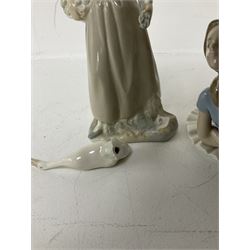 Lladro figure Heather, in the form of a ballerina, model no 1359, together with a Nao figure (2)
