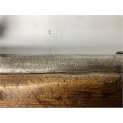 SHOTGUN CERTIFICATE REQUIRED - Modern 20-bore matchlock muzzle loading Civil War type musket, with 92.5cm(36