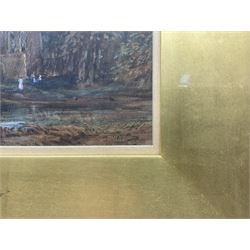 David Cox (British 1783-1859): 'Valle Crucis Abbey', watercolour signed, titled on mount, with indistinct inscriptions on original label verso 18cm x 25cm 