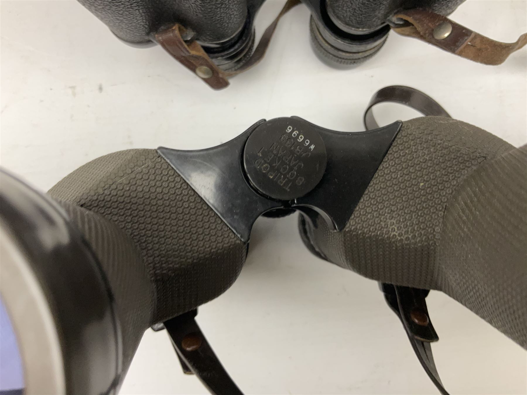 Eleven pairs of binoculars to include Lieberman & Gortz 20x65, Stem (USSR) 7x50, Helios 10x50 Field, Prinz 12x50, Tasco 8x40, Tasco 10x50, etc