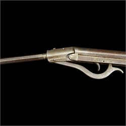 Air rifle with  octagonal and circular barrel, possibly Belgian but seemingly unmarked, L90cm