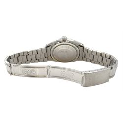 Tudor Oyster Prince 'Tuxedo' rotor self-winding gentleman's stainless steel wristwatch, black and white dial, on Rolex oyster bracelet