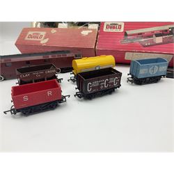 Hornby '00' gauge - LNER Heavy Goods Electric train Set with Class B12 4-6-0 locomotive No.8509, tender, seven wagons and accessories; boxed; Class 52 'Western' Diesel Hydraulic C-C locomotive 'Western Courier' No.D1062; Class 3F 'Jinty' 0-6-0 tank locomotive No.47606; and six goods wagons; two power controllers and oddments of track; all unboxed; together with Hornby Dublo TPO Mail Van Set with separate Line Side Apparatus and Junction Signals; all boxed