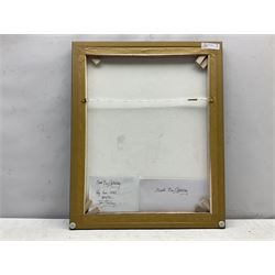 John Hanley (Northern British 1947-): 'Monk Bar Gateway York', oil on canvas, signed and titled verso with artist's certificate 50cm x 40cm 