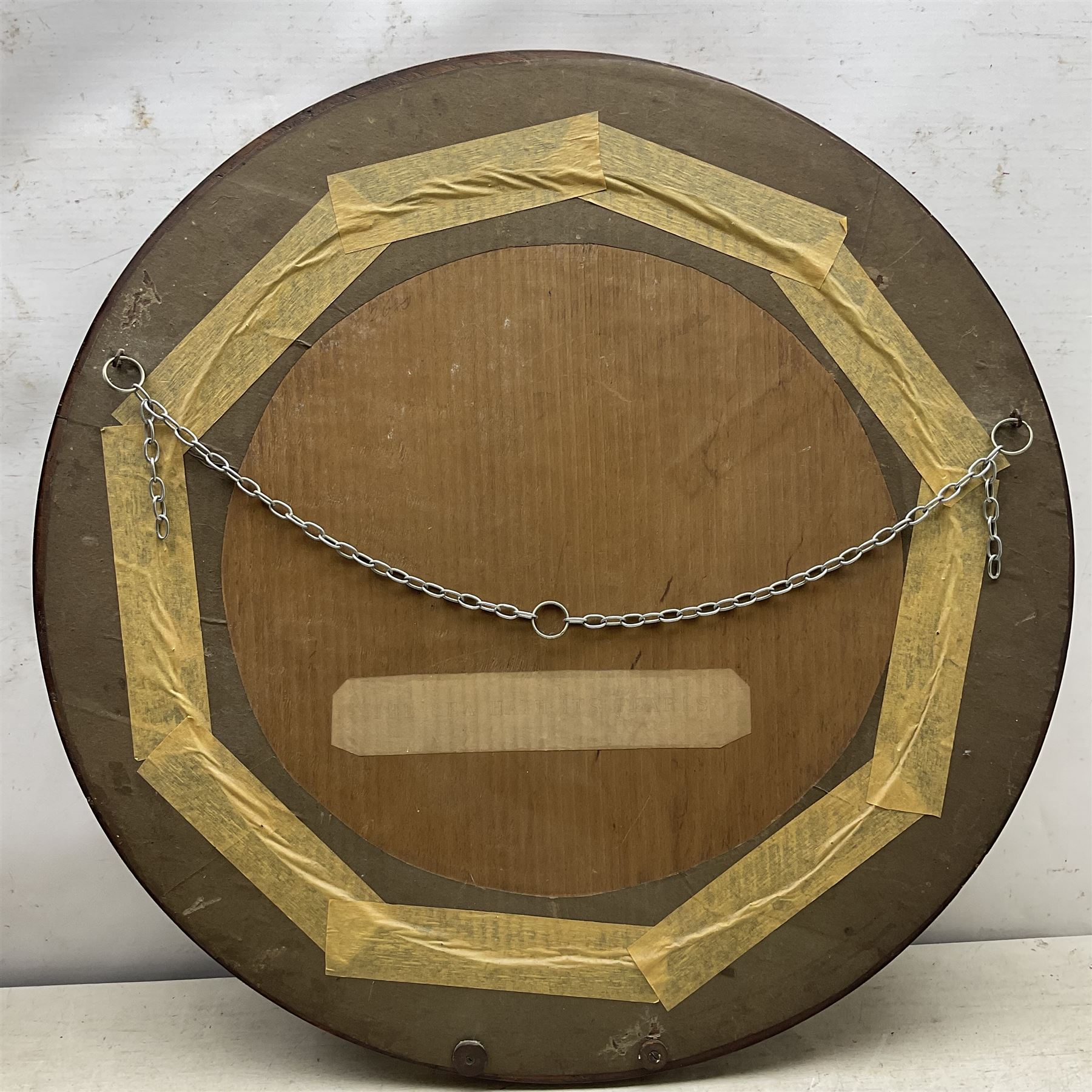 After William Henry Margetson (British 1861-1940): 'Flowers of the Field' and 'The Sea Hath its Pearls', pair of circular prints in matching frames, prints 50cm x 50cm, frames overall 67.5cm x 67.5cm (2)