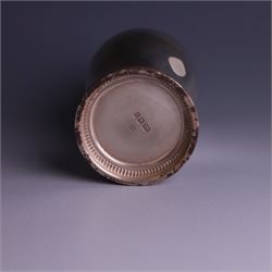 Mid 20th century silver sugar shaker, of typical baluster form, the removable pierced cover with urn finial, hallmarked William Comyns & Sons Ltd, London 1961