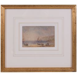 George Weatherill (British 1810-1890): Sunrise - Robin Hood's Bay, watercolour signed with initials l.l. 9.5cm x 13.5cm 
Provenance: purchased David Duggleby Ltd 3rd September 2012 Lot 169