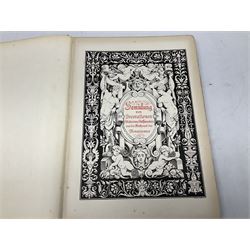 Bossert, H. Th.; Encyclopaedia of Ornament, London, Simpkin Marshall Ltd, 'a collection of applied decorative forms from all nations and all ages, 120 plates, 80 of which are exact reproductions of the originals in colour', Fulleylove, John. and Henry W. Nevinson. Classic Greek Landscape and Architecture, London, J.M. Dent & Co, and two similar books with plates