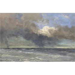 Neil Tyler (British 1945-): 'Squally Weather', oil on canvas signed, titled verso 49cm x 74cm
