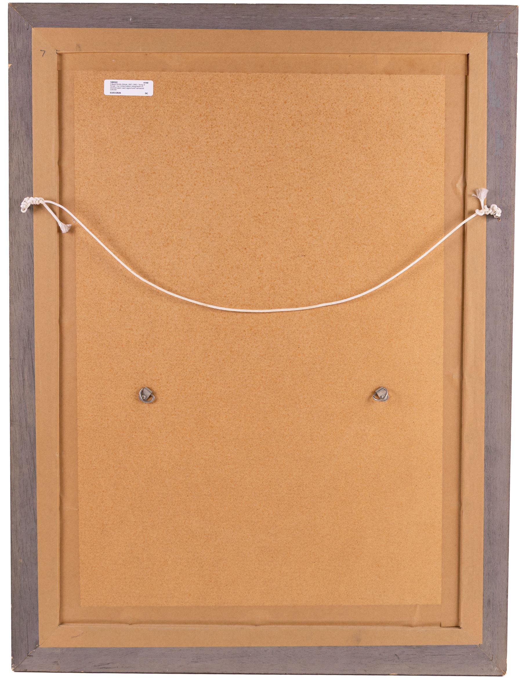 Edward Harris Wolfe (South African 1897-1982): 'Song of Songs', set of twelve limited edition lithographs on silvered paper each signed and numbered 228/250 in pencil, 36cm x 26cm, in matching frames (12)