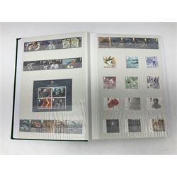 Queen Elizabeth II mint decimal stamps,  housed in stock book folder, face value of usable postage approximately 1160 GBP