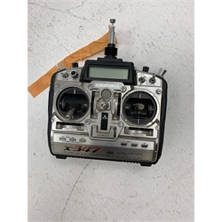 JR PROPO Ergo60 nitro model helicopter with accessories in wooden case 