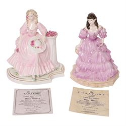 Two Coalport figures from the English Rose Collection, 1996 Blue Moon 690/1000 and 1992 May Queen 944/1000, both with certificate