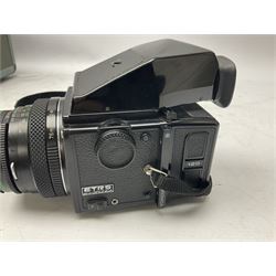 Zenza Bronica ETRS Camera body, serial no. 7116361, with 'Zenzanon EII 1:2.8 f=75mm' lens, housed in a Corniche hard case 