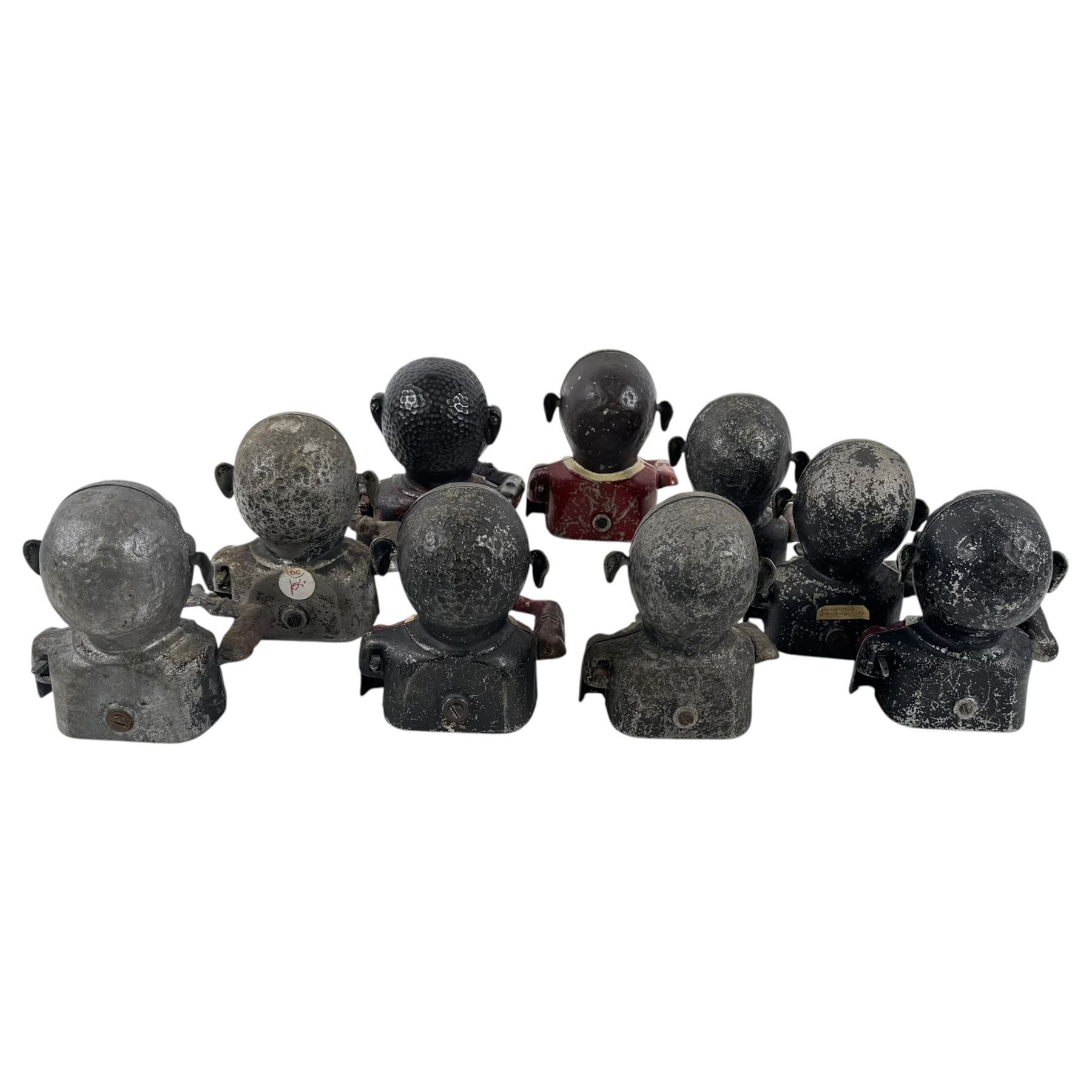 Collection of cast iron Jolly money boxes 
