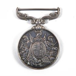 Queen Victoria Army Long Service and Good Conduct medal awarded to 53 Pte J Silk 1-13th Foot