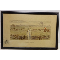  'The Finest view in Europe', original chromolithograph signed in pencil by Charles Johnson Payne (Snaffles) (1884-1967) with blind-stamp and and remarque to the margin 42cm x 67cm  