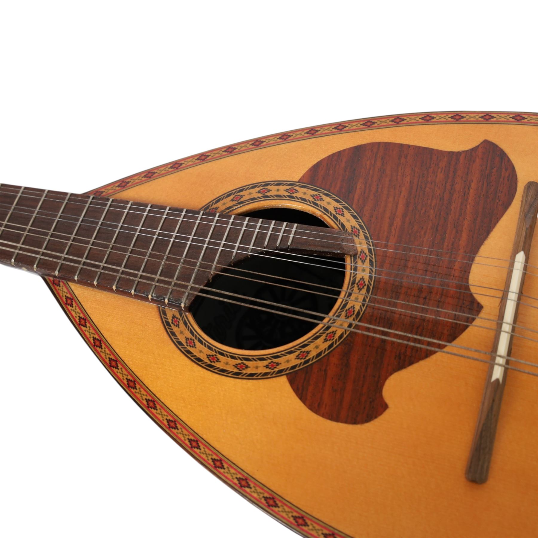 Antoria bowl-back mandolin, in soft carry case, L63cm