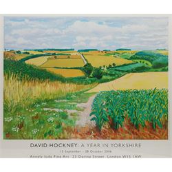 After David Hockney (British 1937-): 'A Year in Yorkshire', exhibition poster pub. Annely Juda Fine Art, London 2006, 61cm x 72cm