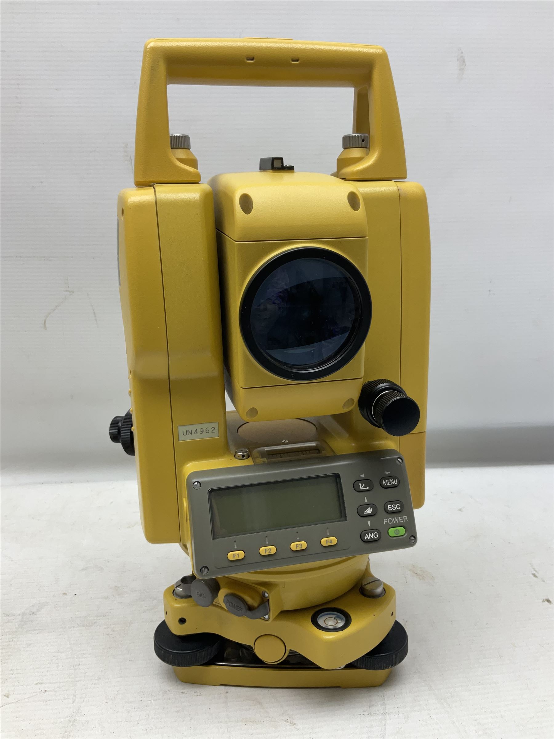 Topcon land surveying equipment - GTS 226 Electronic Total Station, serial no.UN4962; in carrying case with charger and spare battery; together with Leica tripod (2)