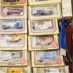 Approximately 40+ Lledo die cast vehicles, other loose die cast vehicles including Corgi examples etc, contents between two boxes