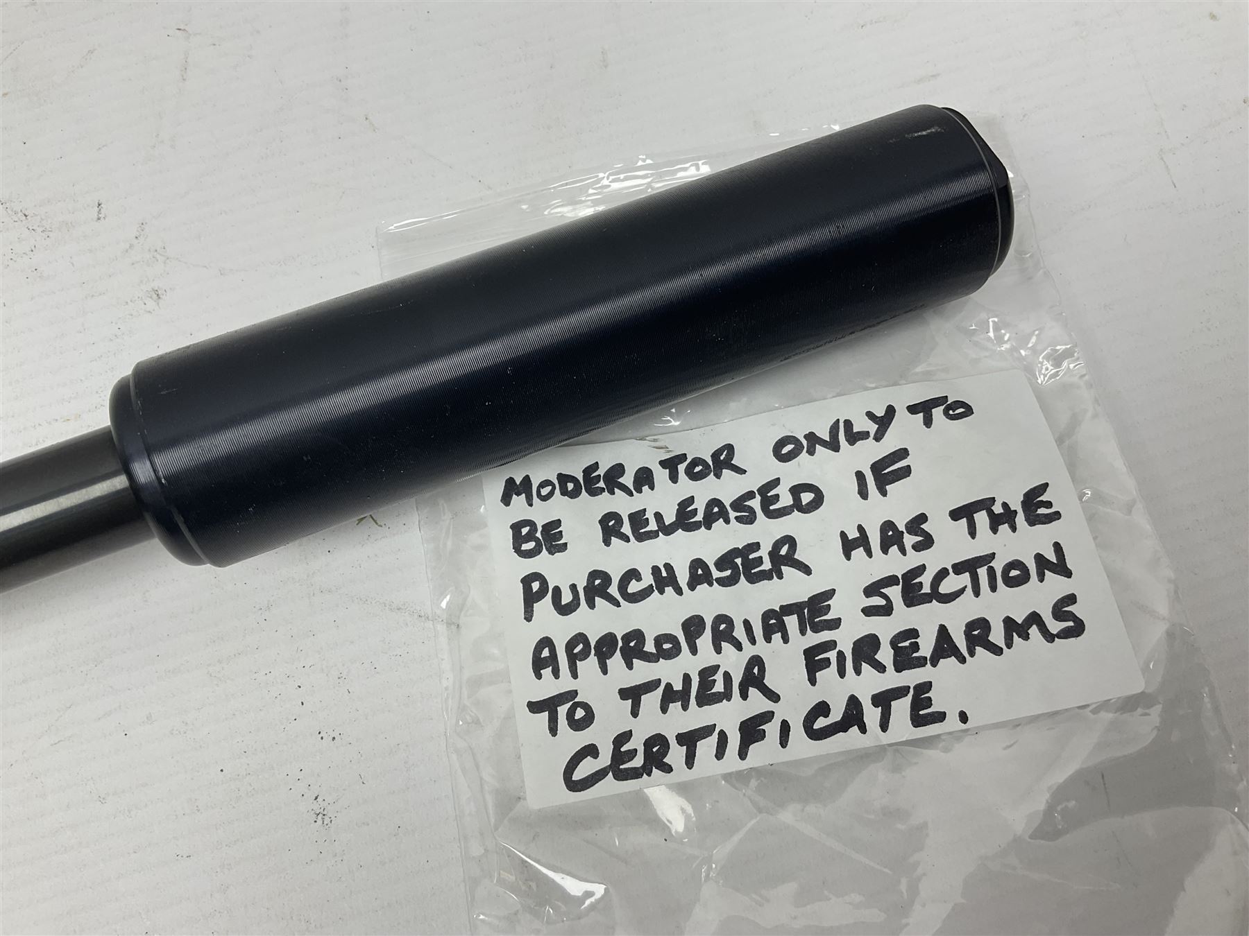 SECTION 1 FIREARMS CERTIFICATE REQUIRED - LEFT HANDED J.G. Anschutz .22 long round bolt action rifle, the 36cm (14