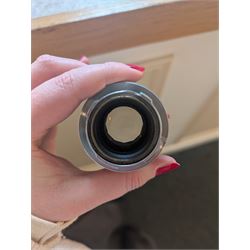 Leica DBP M3 35mm rangefinder camera body, serial no. 1038356, circa 1961, in chrome finish, housed in brown leather Leica case, with a Leitz Wetzlar Sunnilux 1:1.4/50 lens serial no. 1845148, Leitz Wetzlar Elmar 1:4/135 lens serial no. 1825980, 12575N hood, 12521G hood, Leica Meter MC serial no. 99015, Sunpak Auto28 SR Thyristor, Linhof 3 Way Pan tripod, and a Toshiba PE-1 Linear Exposure meter, all housed in an Original Benser Everready Case, most items with instruction booklets 