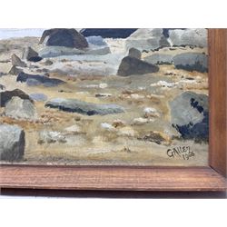 Galler (British 20th Century): Staithes Seafront, oil on board, signed and dated 1966, 45cm x 60cm