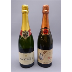  Bollinger Special Cuvee Brut Champagne and Marguet-Bonnerave Grand Cru Rose Champagne, both 75cl 12%vol, 2btls  