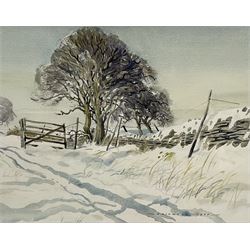 Herbert Rodmell (British 1913-1994): 'Drovers Road' above Kepwick', watercolour signed and dated 1977, 34cm x 42cm
Provenance: Direct from the family of the artist.