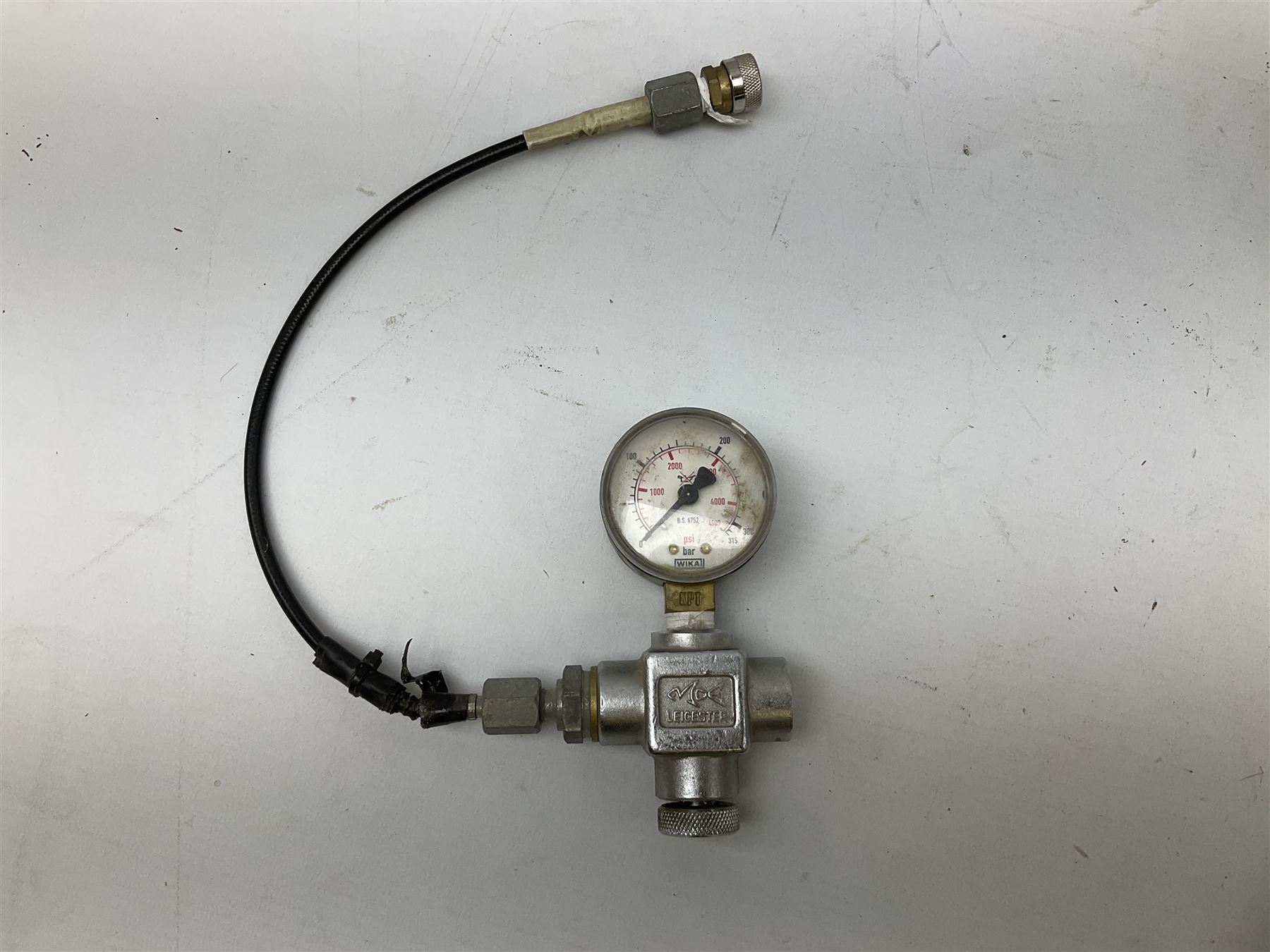 Air Arms S400F Carbine bolt-action .22 multishot air rifle, pump-up action, adjustable trigger, fitted with sound moderator and Nikko Stirling Mountmaster 3-9 x 50 telescopic sight, complete with stirrup type pump, pressure gauge etc, serial no.135456, L106cm; in gun sling