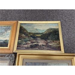 Collection of oil paintings, artists including Albert Ernest Bottomley, Stephen Denison, Hermann Sandoz, H Drummond, Ainsworth, Keith Cresswell, etc (10)