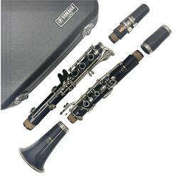 Yamaha 26II five-piece clarinet, serial no.027761; in fitted case with accessories
